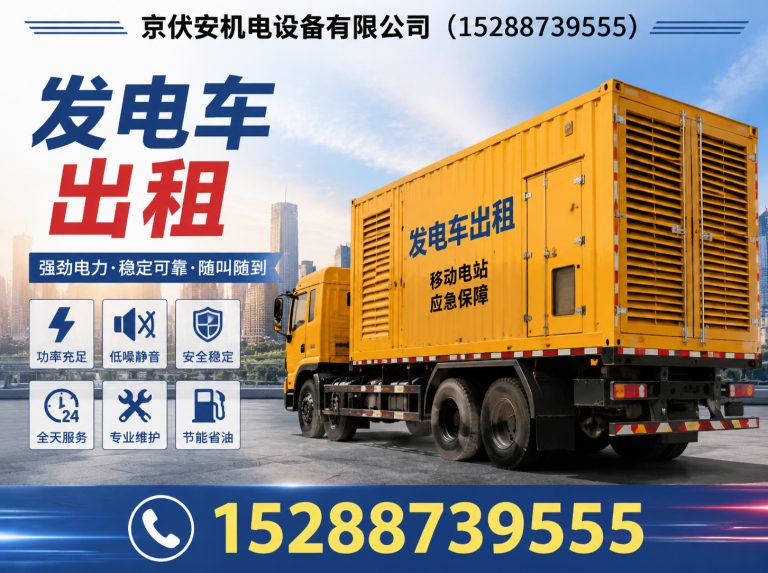 清远应急发电机出租展示图