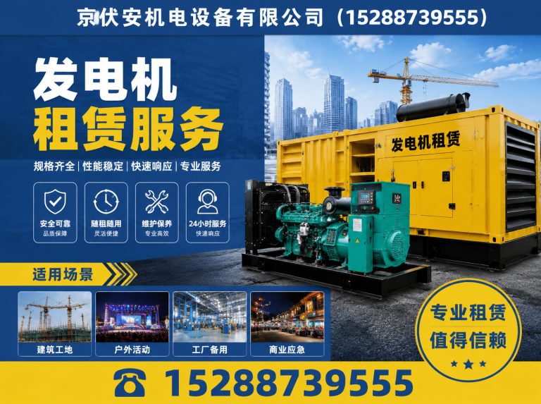 清远柴油发电机组出租展示图